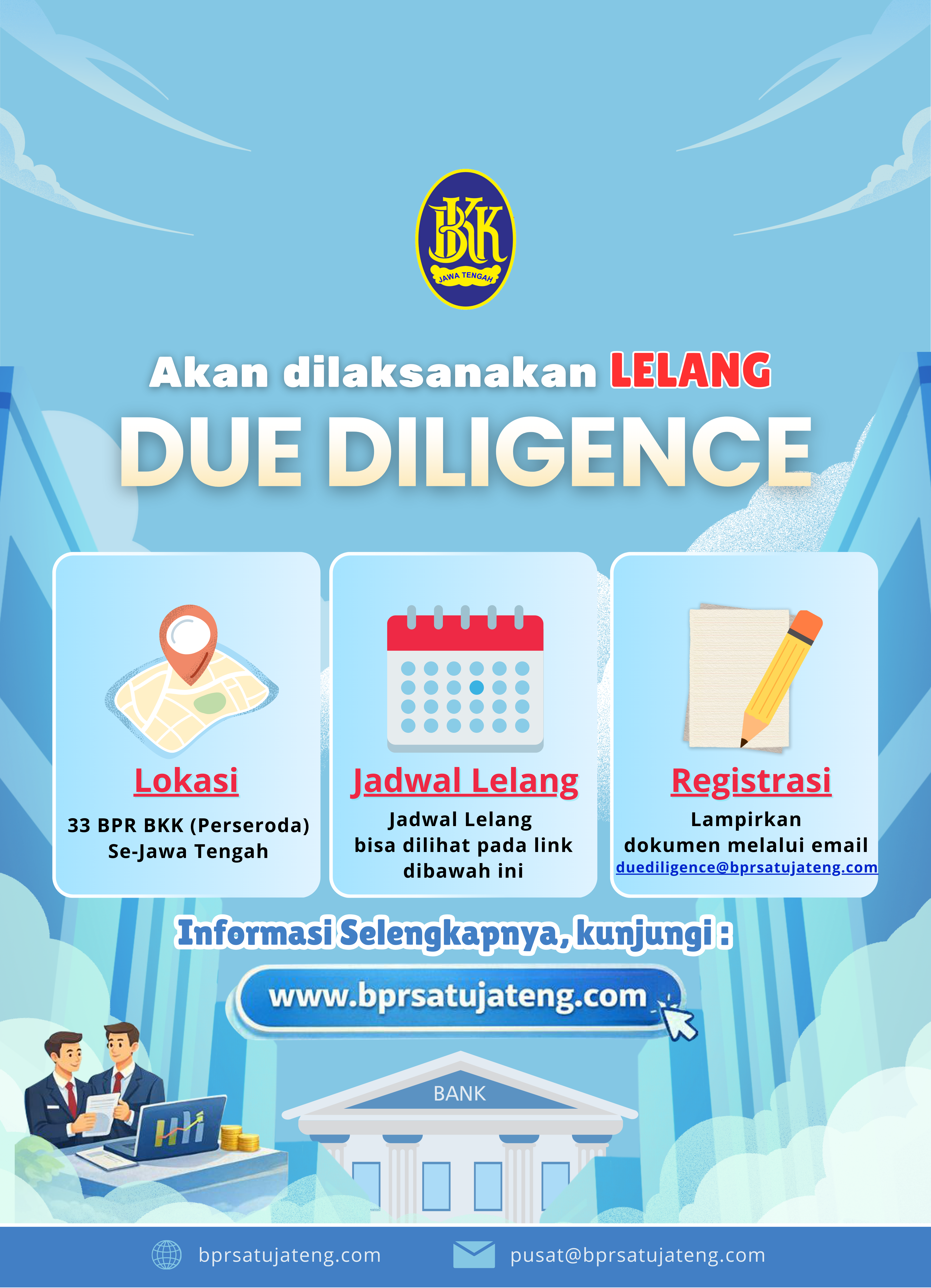 PENGUMUMAN LELANG DUE DILIGENCE 